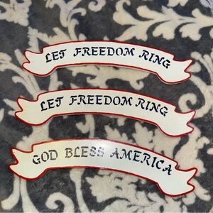 3 Fourth Of July Wooded Art Decor